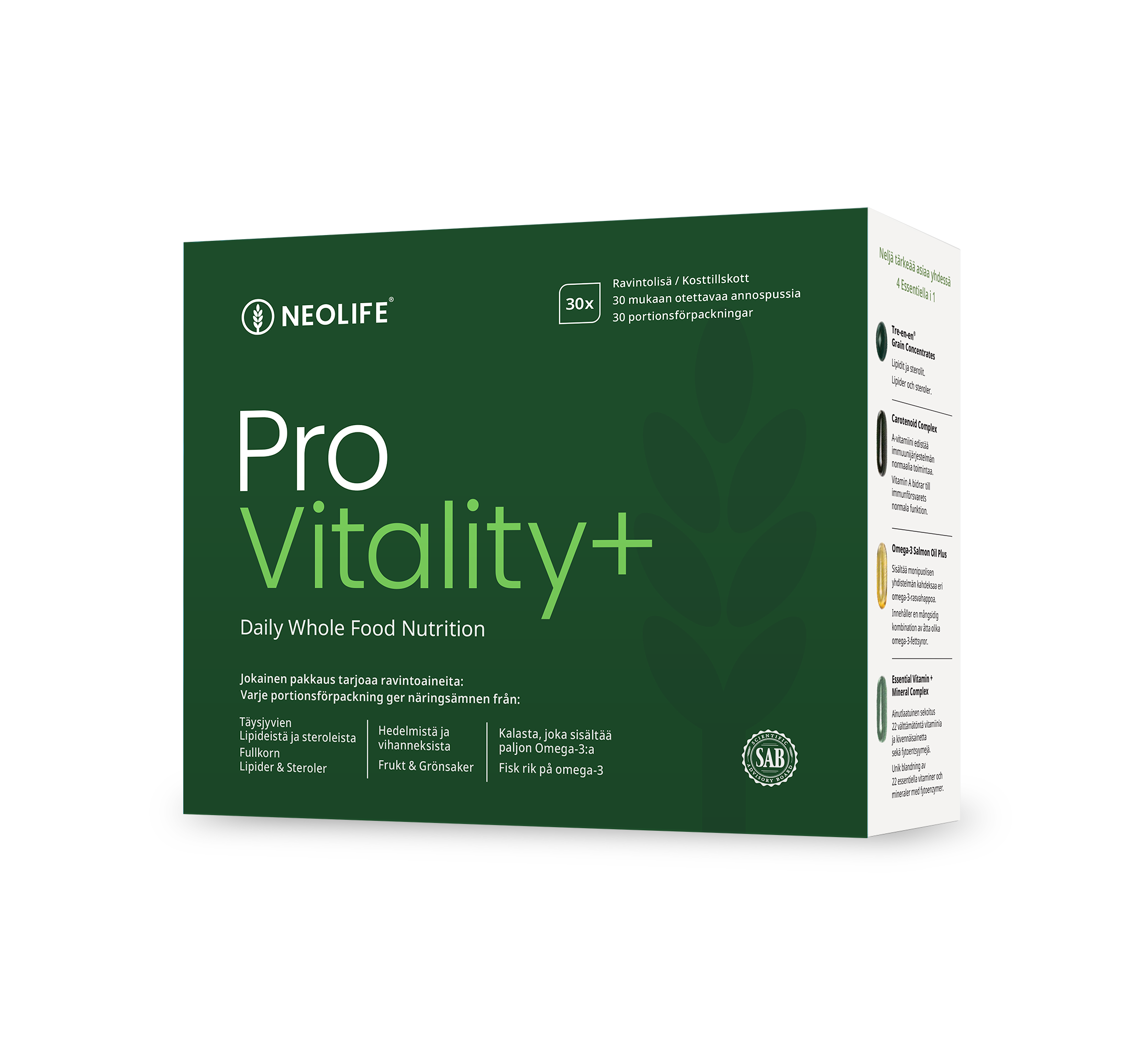 Pro Vitality, Food supplement